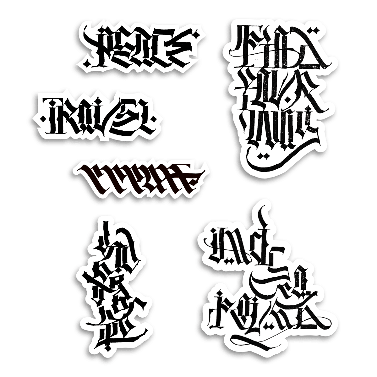 B / W — Sticker Pack